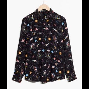 & Other Stories Galaxy Print Blouse & Other Stories Galaxy Print Blouse